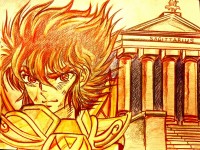 Seiya revêtu de l'armure du Sagittaire